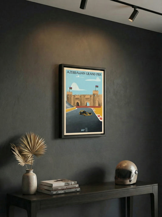 Azerbaijan Gp Matte Canvas