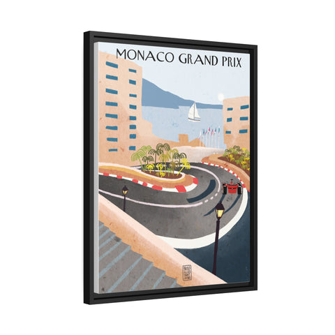 Montecarlo Racing Landscape Matte Canvas - High-Quality Motorsport Art Print