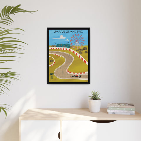 Japan Racing Landscape Matte Canvas - High-Quality Motorsport Art Print