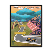 Austran Racing Landscape Matte Canvas - High-Quality Motorsport Art Print