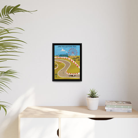 Japan Racing Landscape Matte Canvas - High-Quality Motorsport Art Print