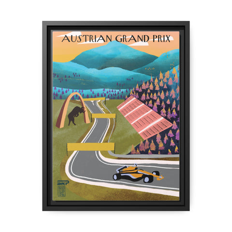 Austran Racing Landscape Matte Canvas - High-Quality Motorsport Art Print