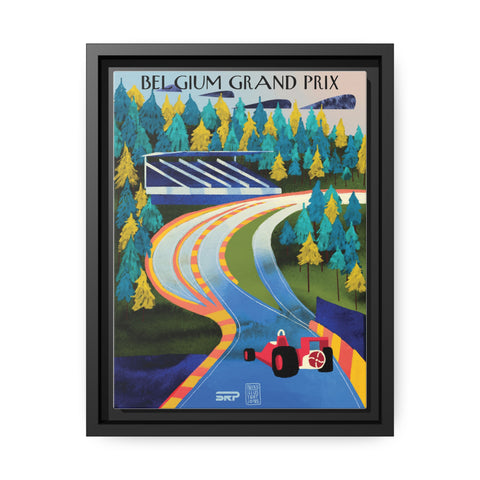 Belgium Racing Landscape Matte Canvas - High-Quality Motorsport Art Print