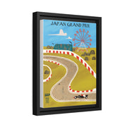 Japan Racing Landscape Matte Canvas - High-Quality Motorsport Art Print