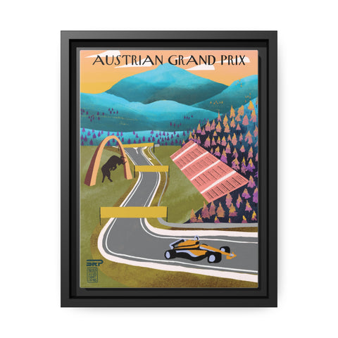 Austran Racing Landscape Matte Canvas - High-Quality Motorsport Art Print