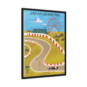 Japan Racing Landscape Matte Canvas - High-Quality Motorsport Art Print