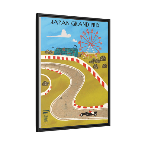 Japan Racing Landscape Matte Canvas - High-Quality Motorsport Art Print