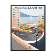 Montecarlo Racing Landscape Matte Canvas - High-Quality Motorsport Art Print