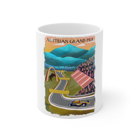 Racing Landscape Ceramic Mug