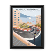 Montecarlo Racing Landscape Matte Canvas - High-Quality Motorsport Art Print