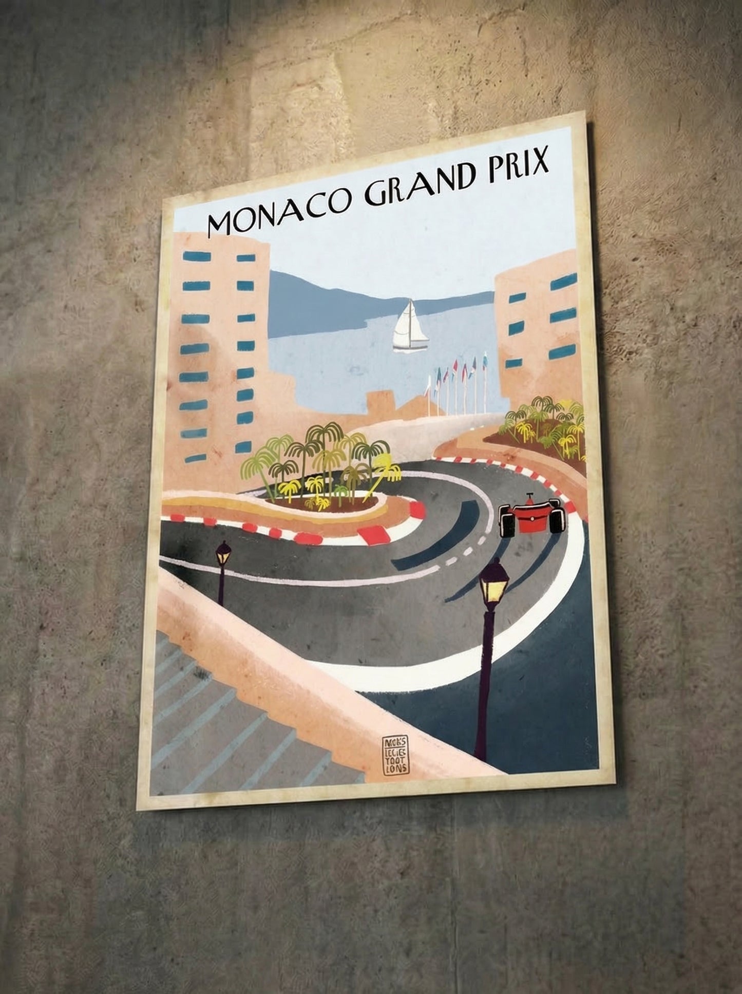 Monaco GP2 Poster