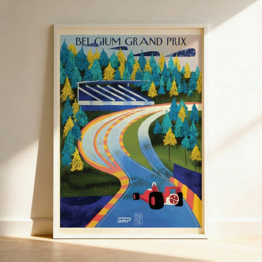 Belgian Grand Prix Poster -Formula 1 Wall Art