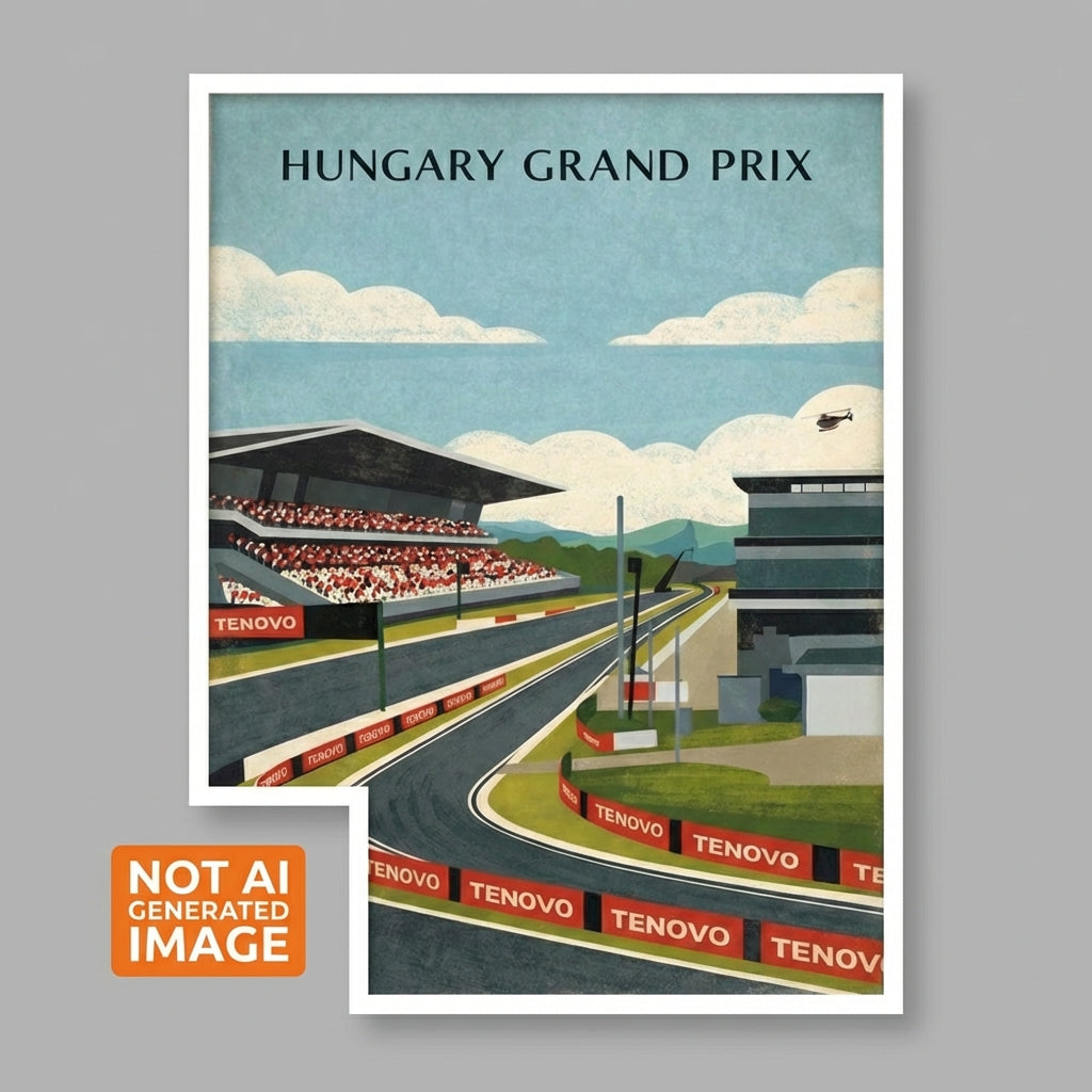 Hungary Grand Prix , formula Racing Wall Art, Canvas, F1 Style Artwork , Motorsport Decor , Gift for Racing Fans