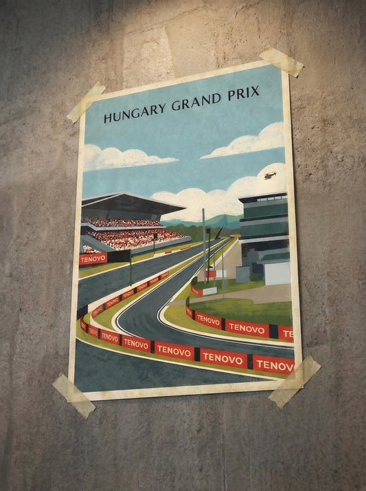 Hungary Grand Prix , formula Racing Wall Art, Canvas, F1 Style Artwork , Motorsport Decor , Gift for Racing Fans