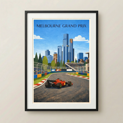 Melbourne grand prix Poster