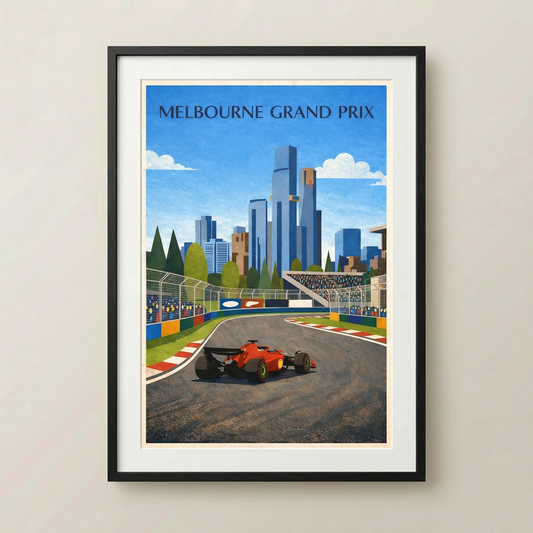 Locandina del Gran Premio di Melbourne