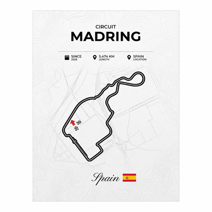 Circuit line Madrid GP