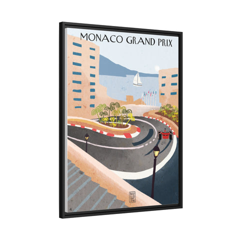 Montecarlo Racing Landscape Matte Canvas - High-Quality Motorsport Art Print