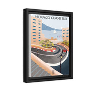 Montecarlo Racing Landscape Matte Canvas - High-Quality Motorsport Art Print