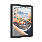 Montecarlo Racing Landscape Matte Canvas - High-Quality Motorsport Art Print