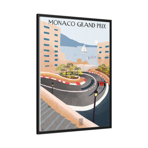 Montecarlo Racing Landscape Matte Canvas - High-Quality Motorsport Art Print