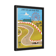 Japan Racing Landscape Matte Canvas - High-Quality Motorsport Art Print