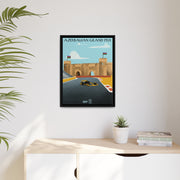 Azerbaijan Racing Landscape Matte Canvas - High-Quality Motorsport Art Print