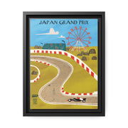 Japan Racing Landscape Matte Canvas - High-Quality Motorsport Art Print