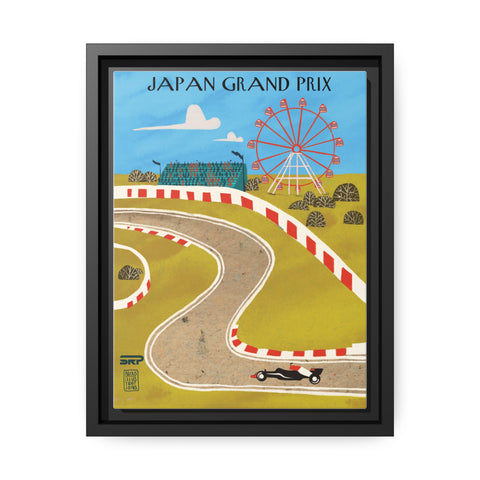 Japan Racing Landscape Matte Canvas - High-Quality Motorsport Art Print