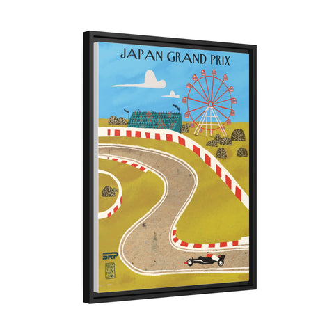 Japan Racing Landscape Matte Canvas - High-Quality Motorsport Art Print