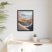 Montecarlo Racing Landscape Matte Canvas - High-Quality Motorsport Art Print