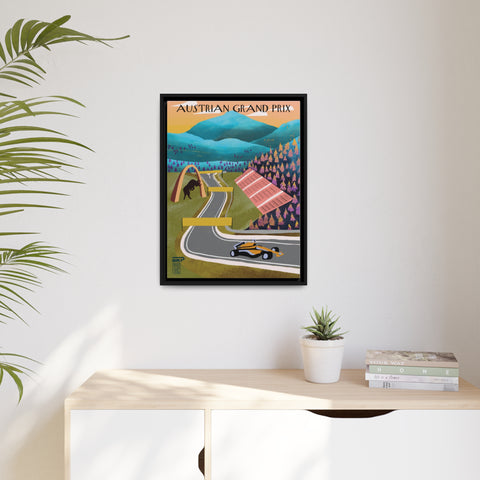 Austran Racing Landscape Matte Canvas - High-Quality Motorsport Art Print